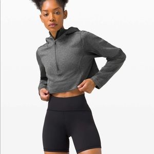 Unleash strength crop hoodie